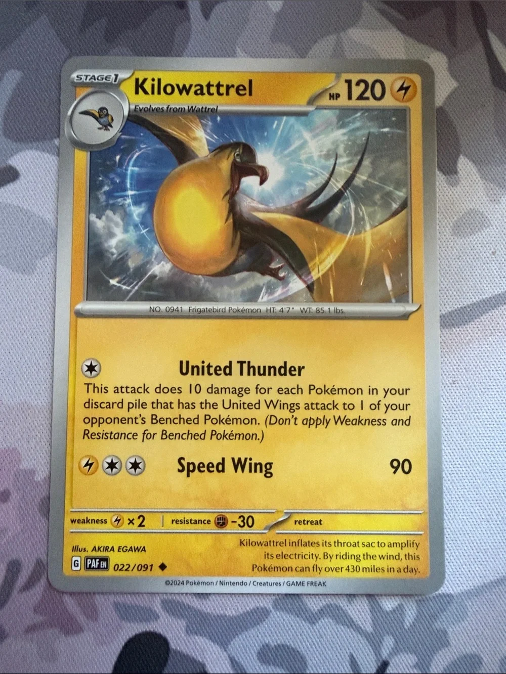 Wattrel & Kilowattrel Evolution Collection Lot | 3 Pokémon Cards | ✨5/$25✨